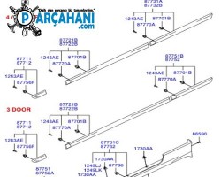 HYUNDAİ ACCENT KAPI CITASI TAKIM 2002 - 2006