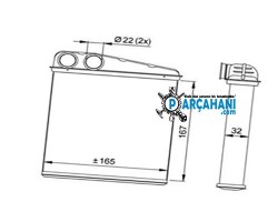 NİSSAN MİCRA KALORİFER RADYATÖRÜ 2003 - 2008