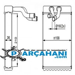 HYUNDAİ STAREX KALORİFER PETEĞİ 1998 - 2001 / 97023-4A010