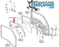 KİA BONGO KAPI FİTİLİ ÖN SAG 2002 - 2005